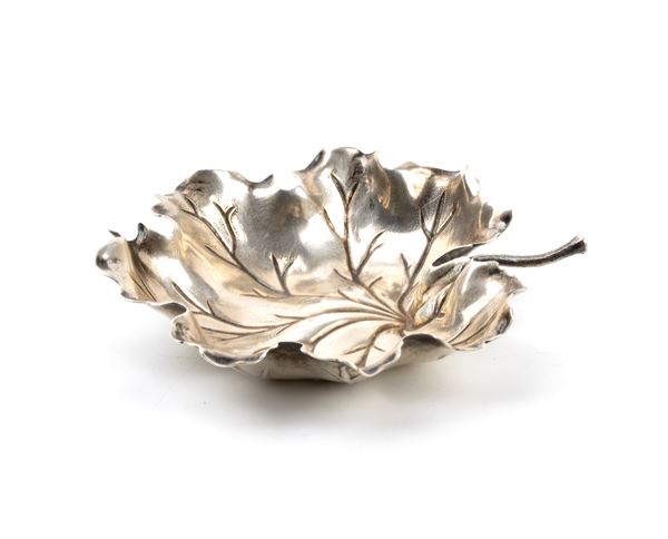 GIANMARIA BUCCELLATI - Buccellati, collezione natura: ciotola leaves foglia di geranio in argento