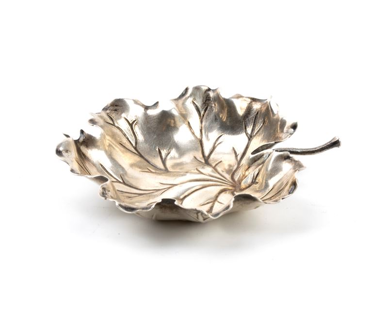 Gianmaria Buccellati - Foglia di geranio in argento 925/1000 (collezione natura), ciotola Leaves