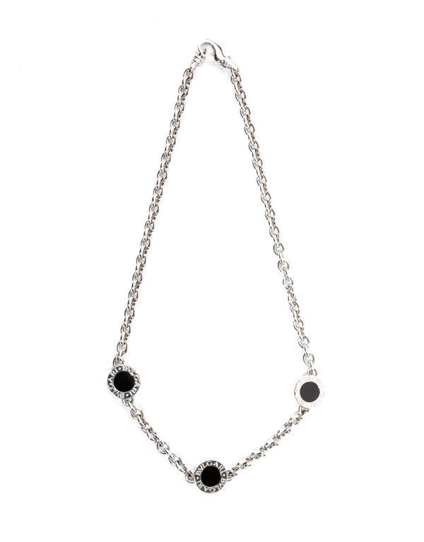 BULGARI - Collezione Bulgari Bulgari: Girocollo in oro bianco e onice