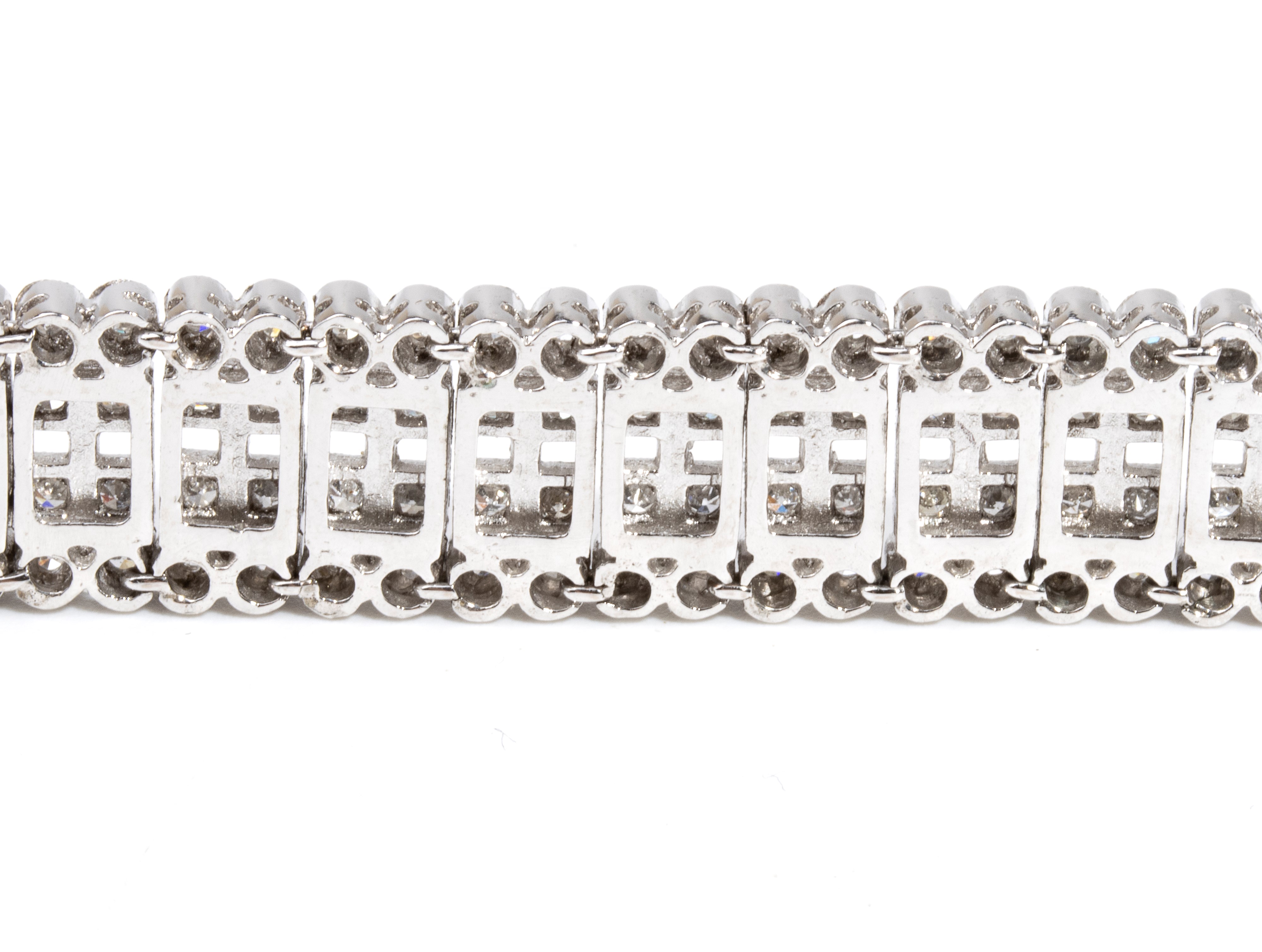 Bracciale in platino con diamanti