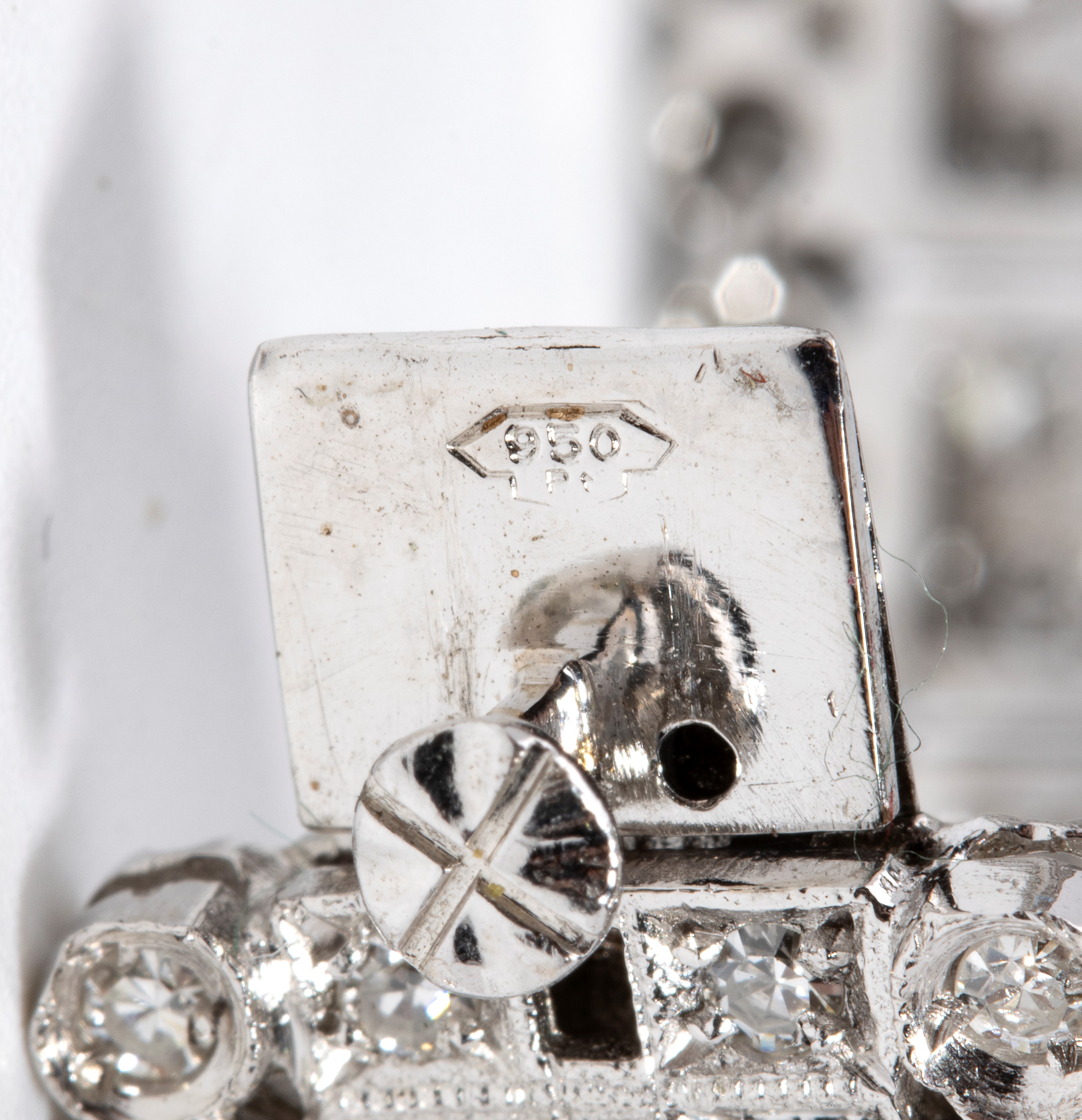 Bracciale in platino con diamanti