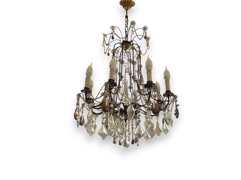 Lampadario in Sospensione Ad Otto Luci