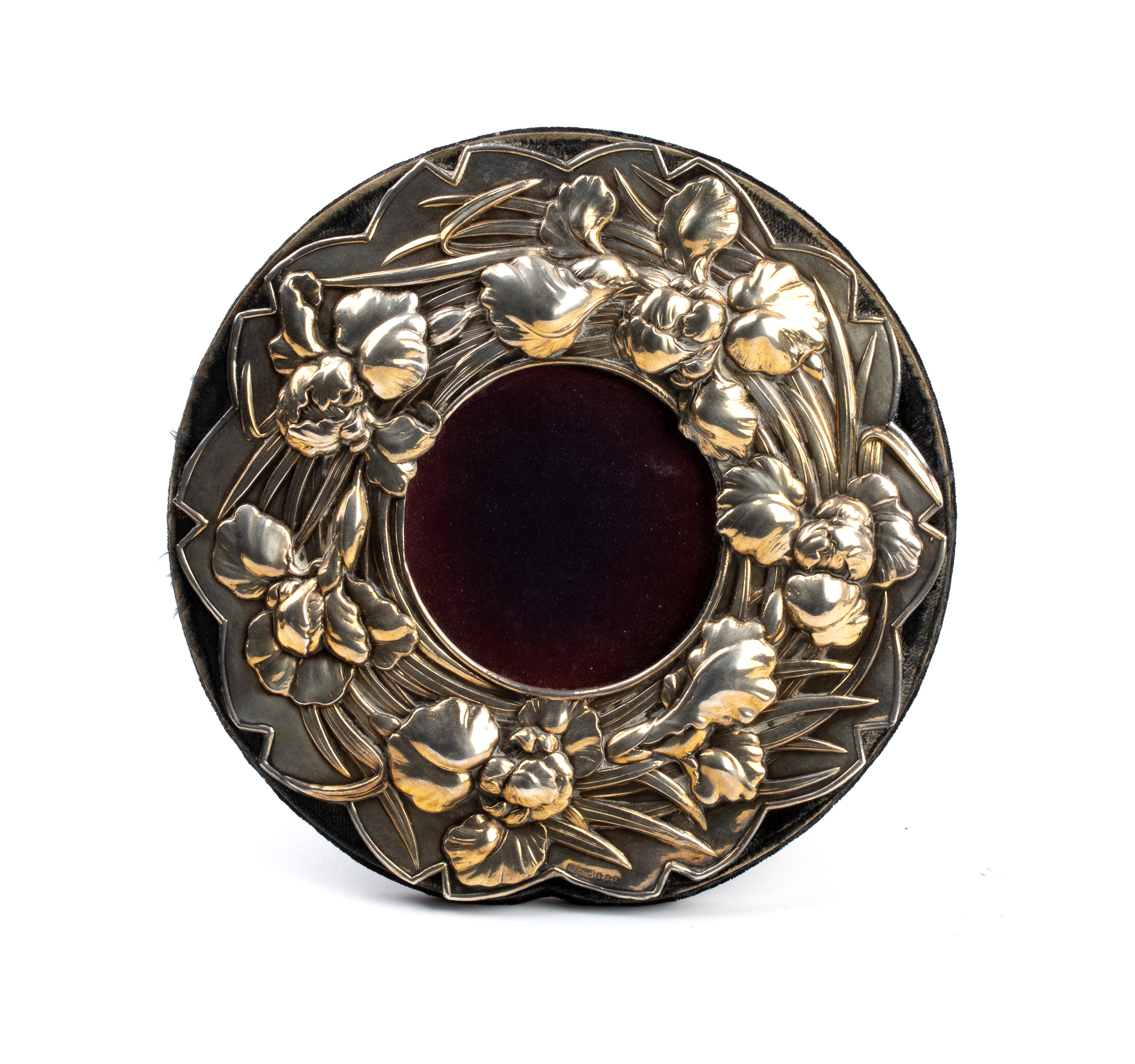 Cornice inglese circolare in argento 925/1000, Londra 1991