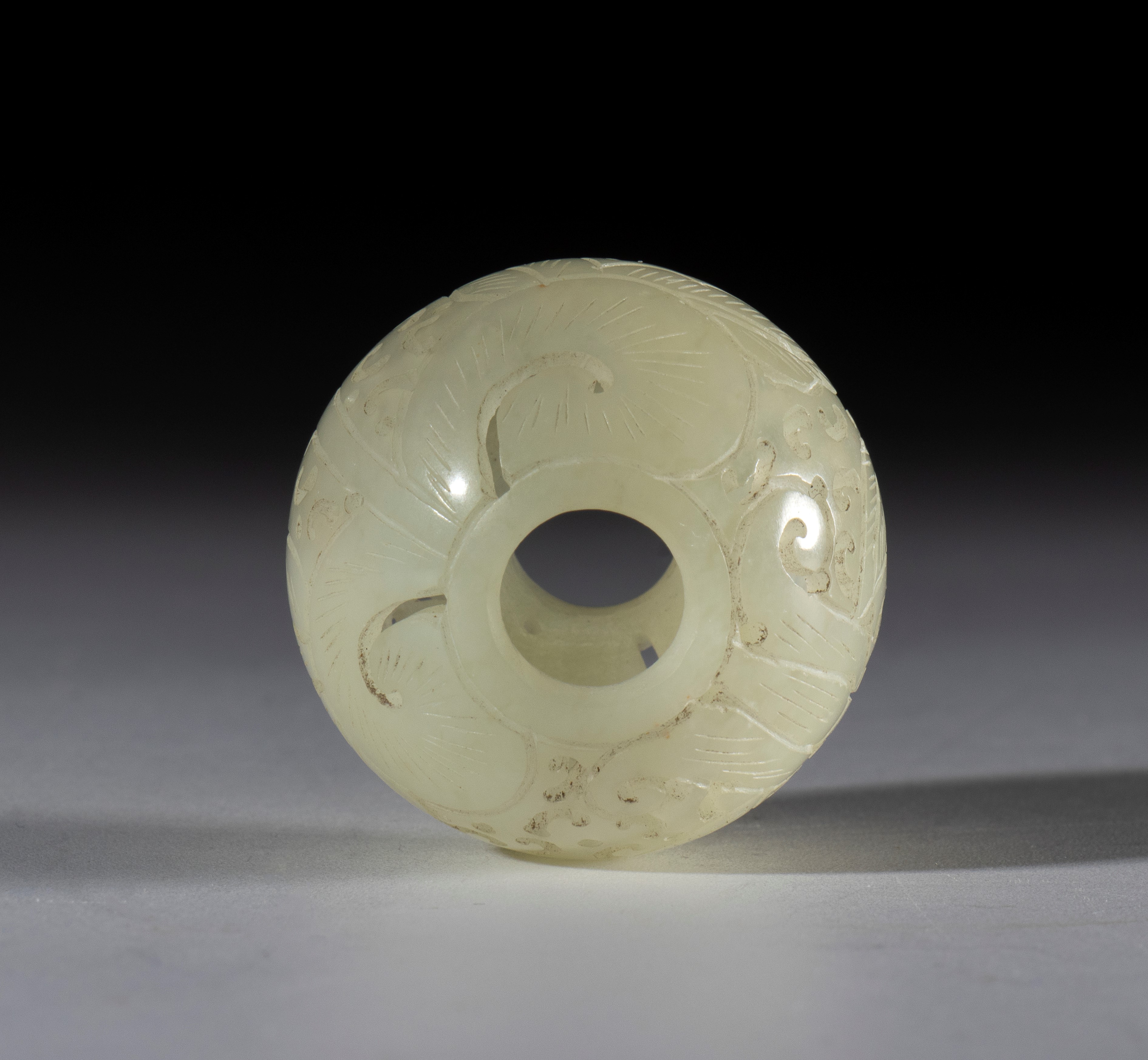 Perla in giada Hotan, Cina dinastia Qing (1644-1912), XIX secolo