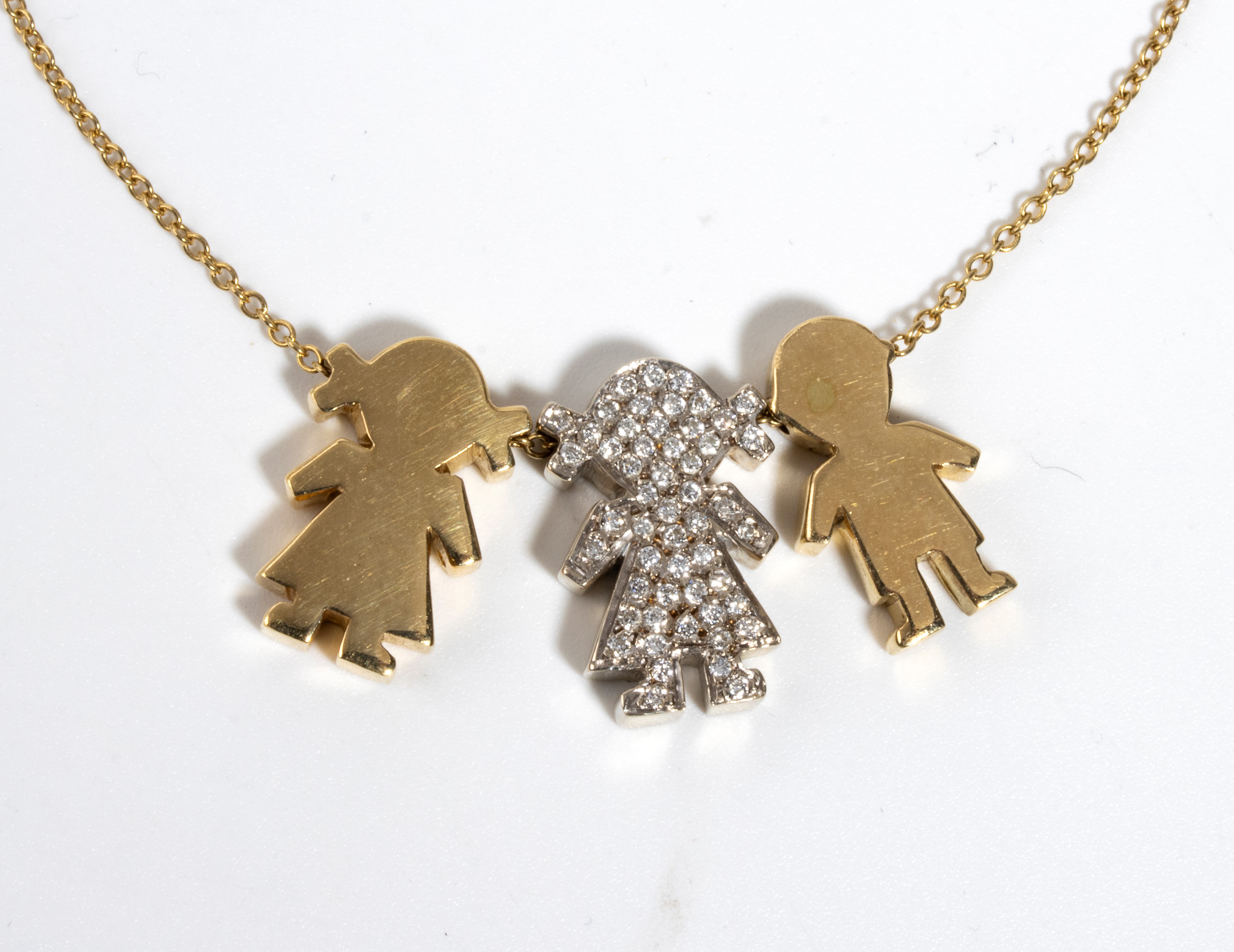 Collezione Bebè: girocollo in oro con diamanti