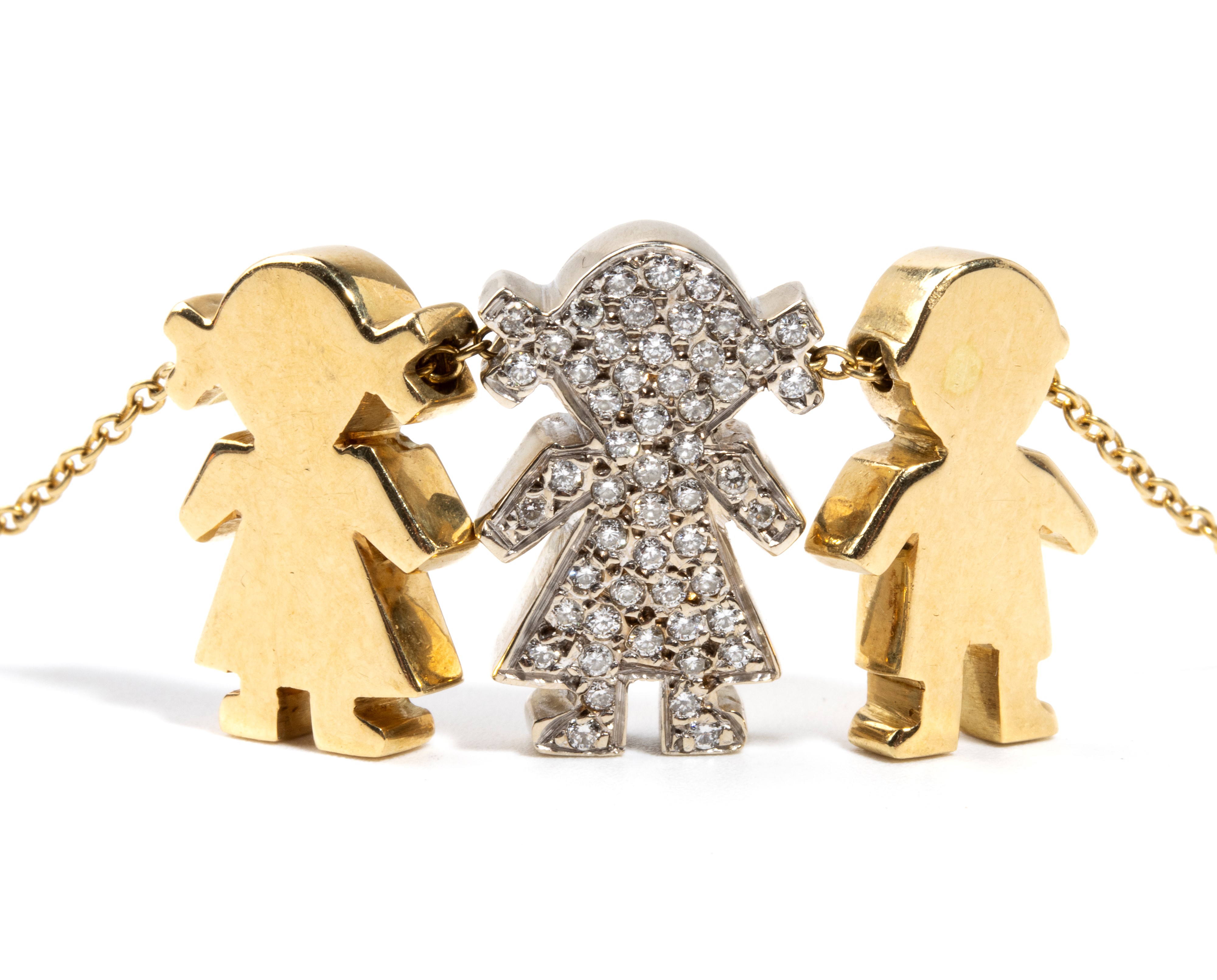 Collezione Bebè: girocollo in oro con diamanti