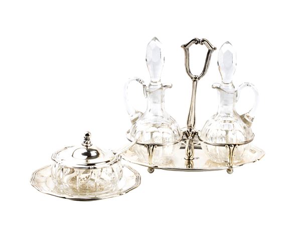 CASTAUDI &amp; GAUTERO di EMANUELLI &amp; PASTORE - Acetoliera e formaggiera italiane in argento