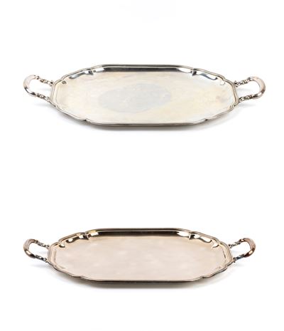 Vassoi italiani in argento 800/1000, Anni '50 del XX secolo
