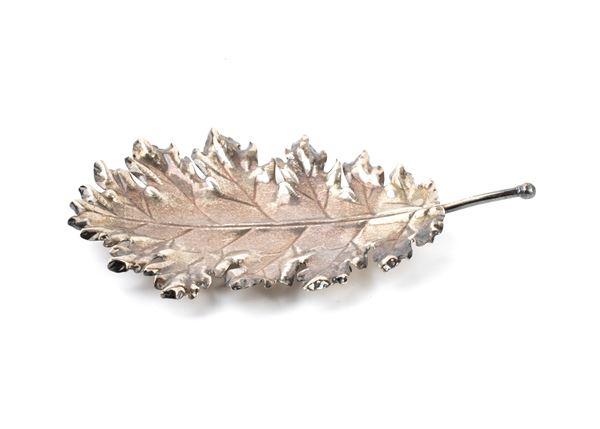 Buccellati, sterling silver oak leaves bowl
