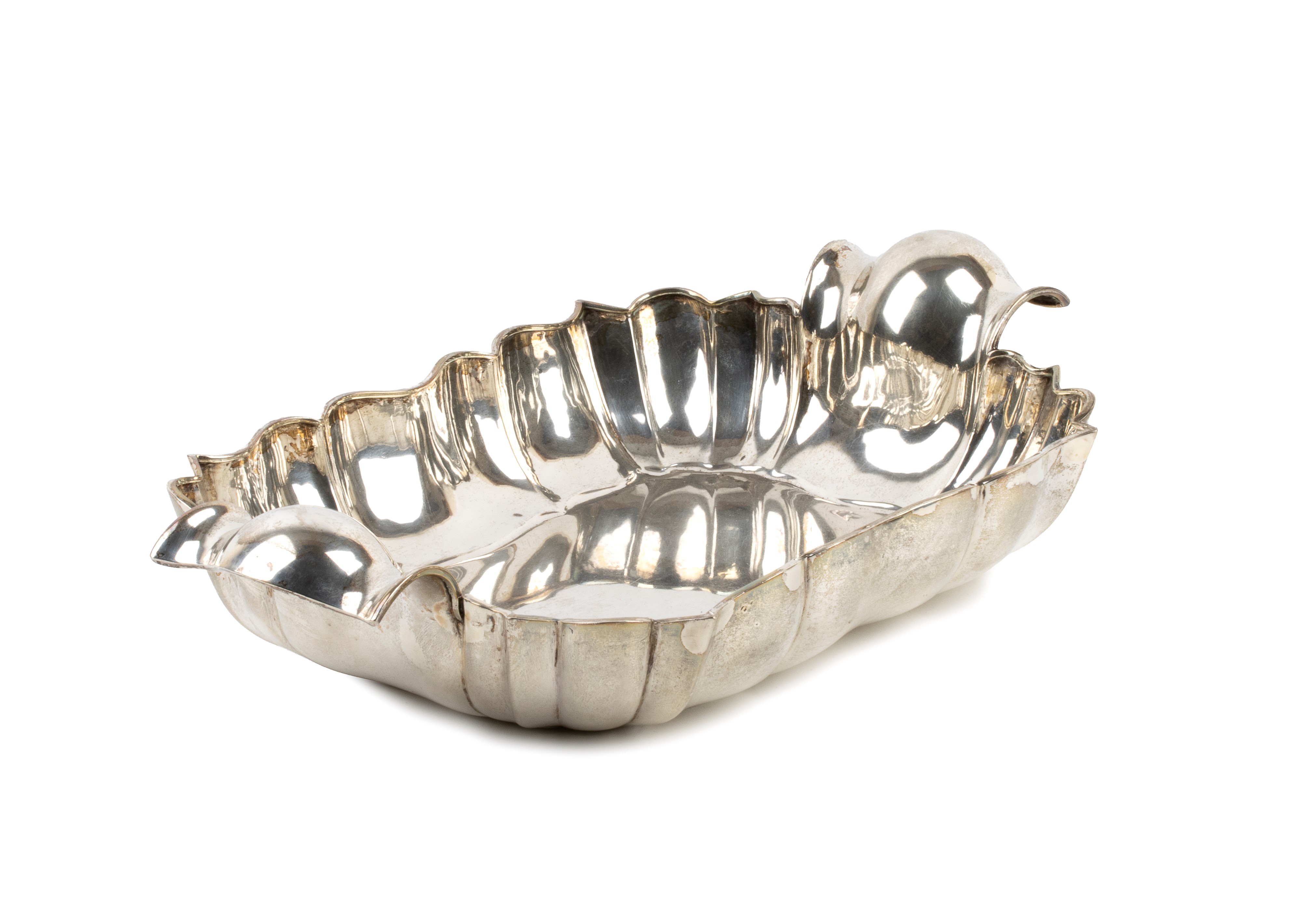 Centrotavola Art Déco italiano in argento 800/1000, punzonato “800 - SERRA - ROMA” (anni ’30 del ...