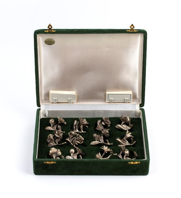 12 segnaposto italiani in argento