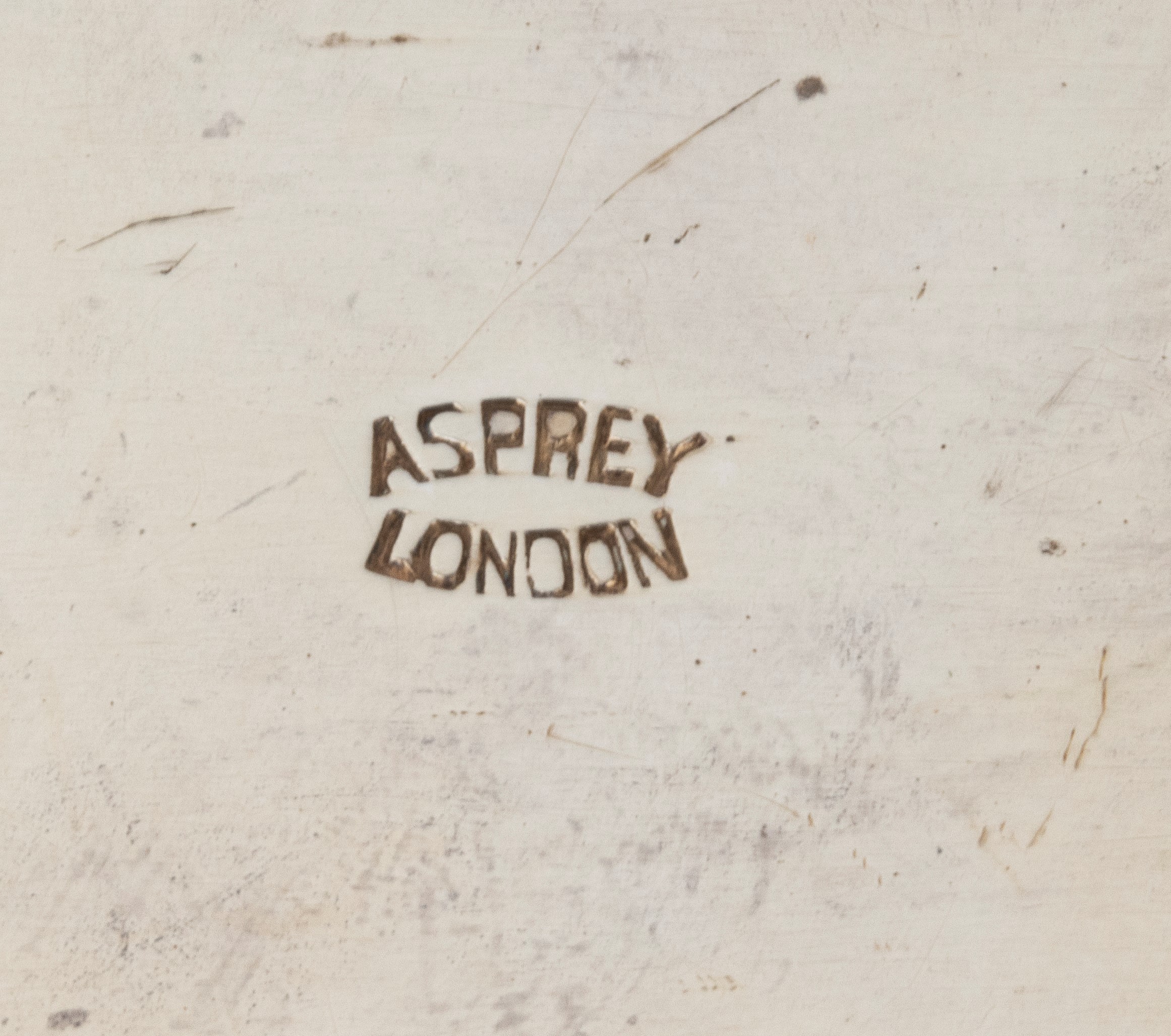 Asprey & Co Ltd - Calamaio edoardiano inglese in argento con flaconi in vetro molato