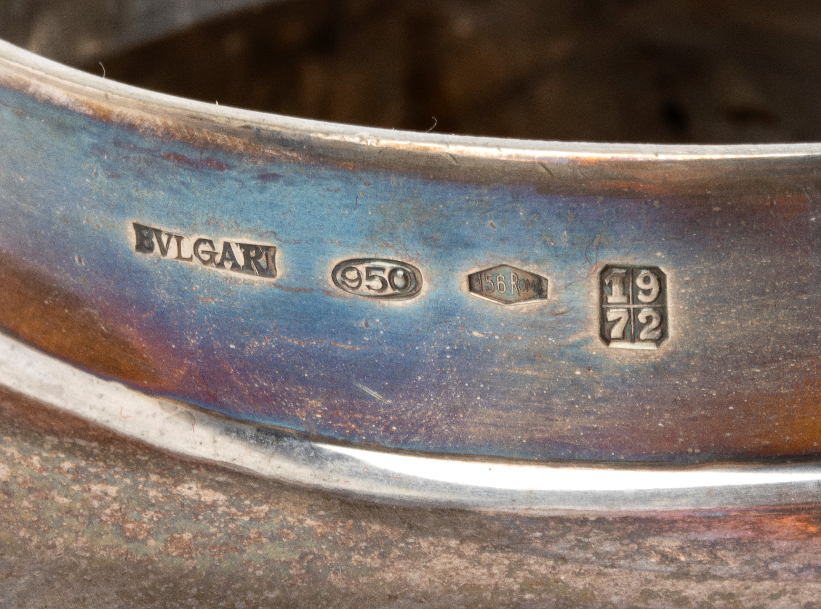 Bulgari - Biscottiera in argento 950/1000 a forma di cubo con coperchio ad innesto