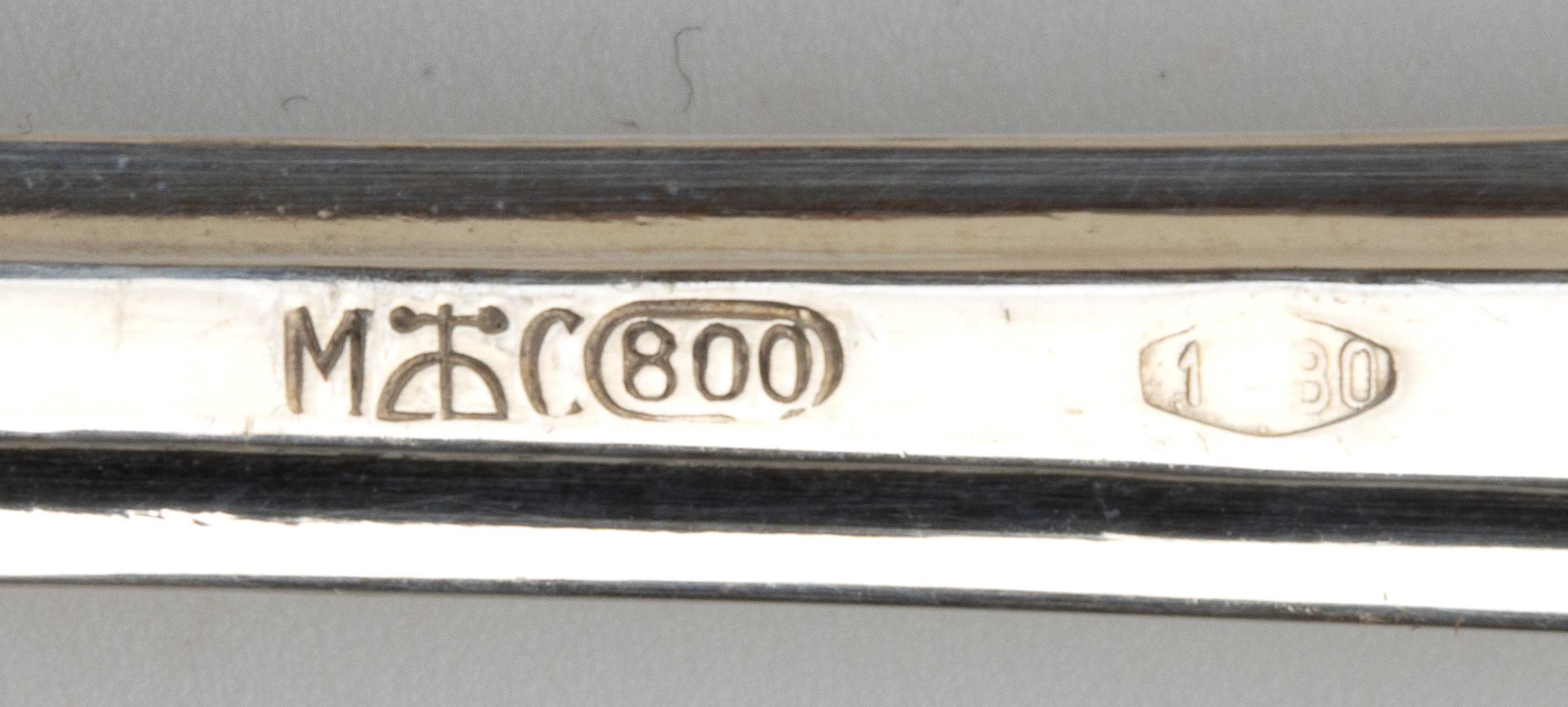 Clementi - Servizio di posate italiano in argento 800/1000 per 12 persone (220 pezzi)