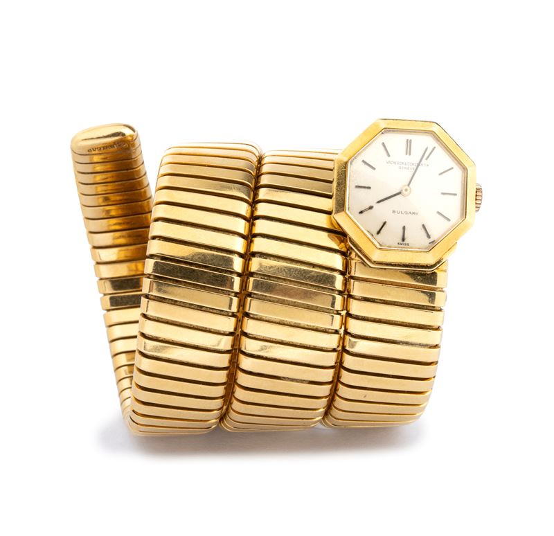 Bulgari, Vacheron Constantin, Orologio “Serpenti” Tubogas in oro 18k