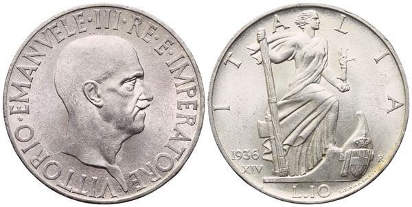 REGNO D'ITALIA. Vittorio Emanuele III (1900-1943). 10 Lire 