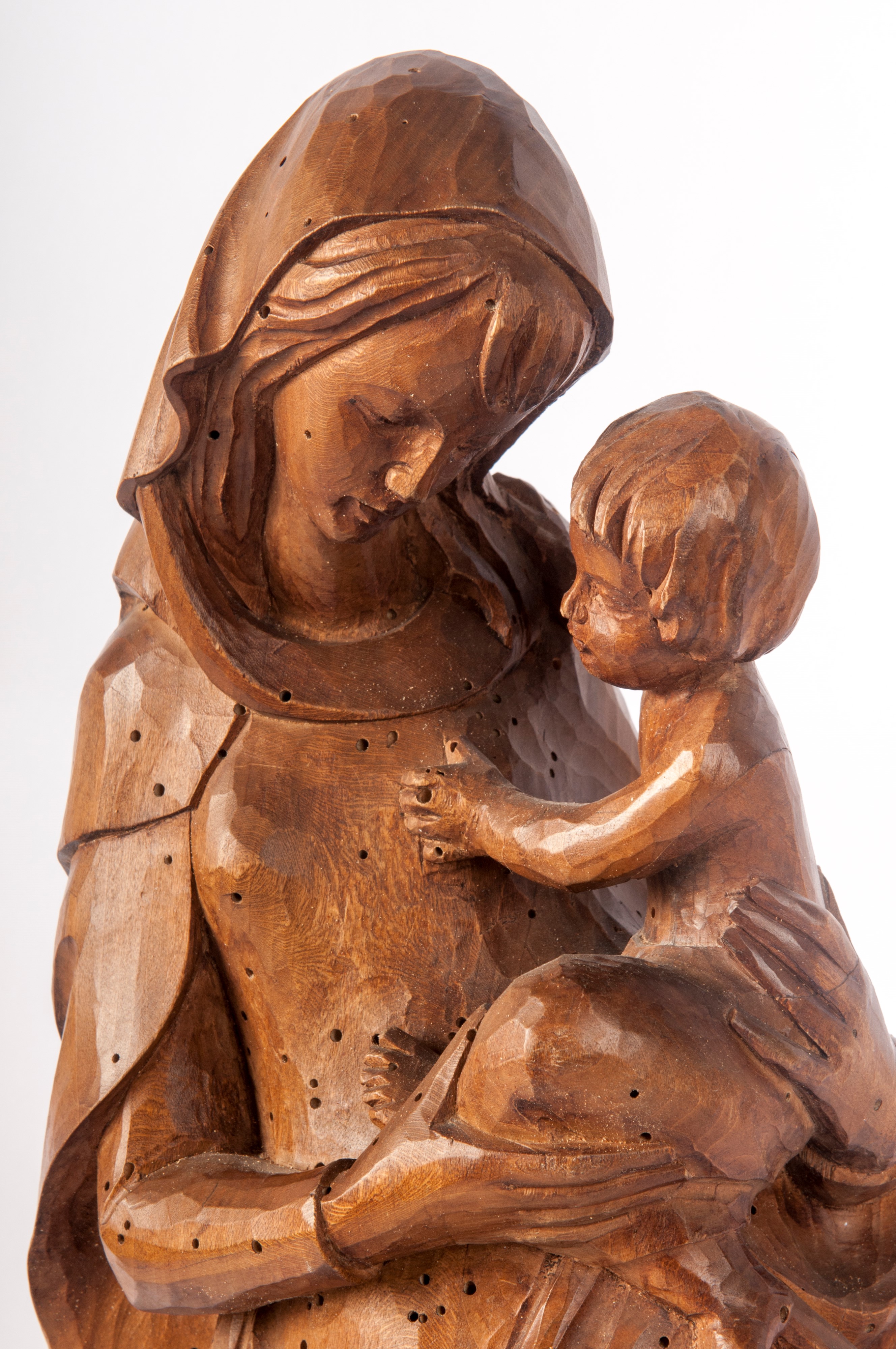 Madonna con Bambino, scultura in legno