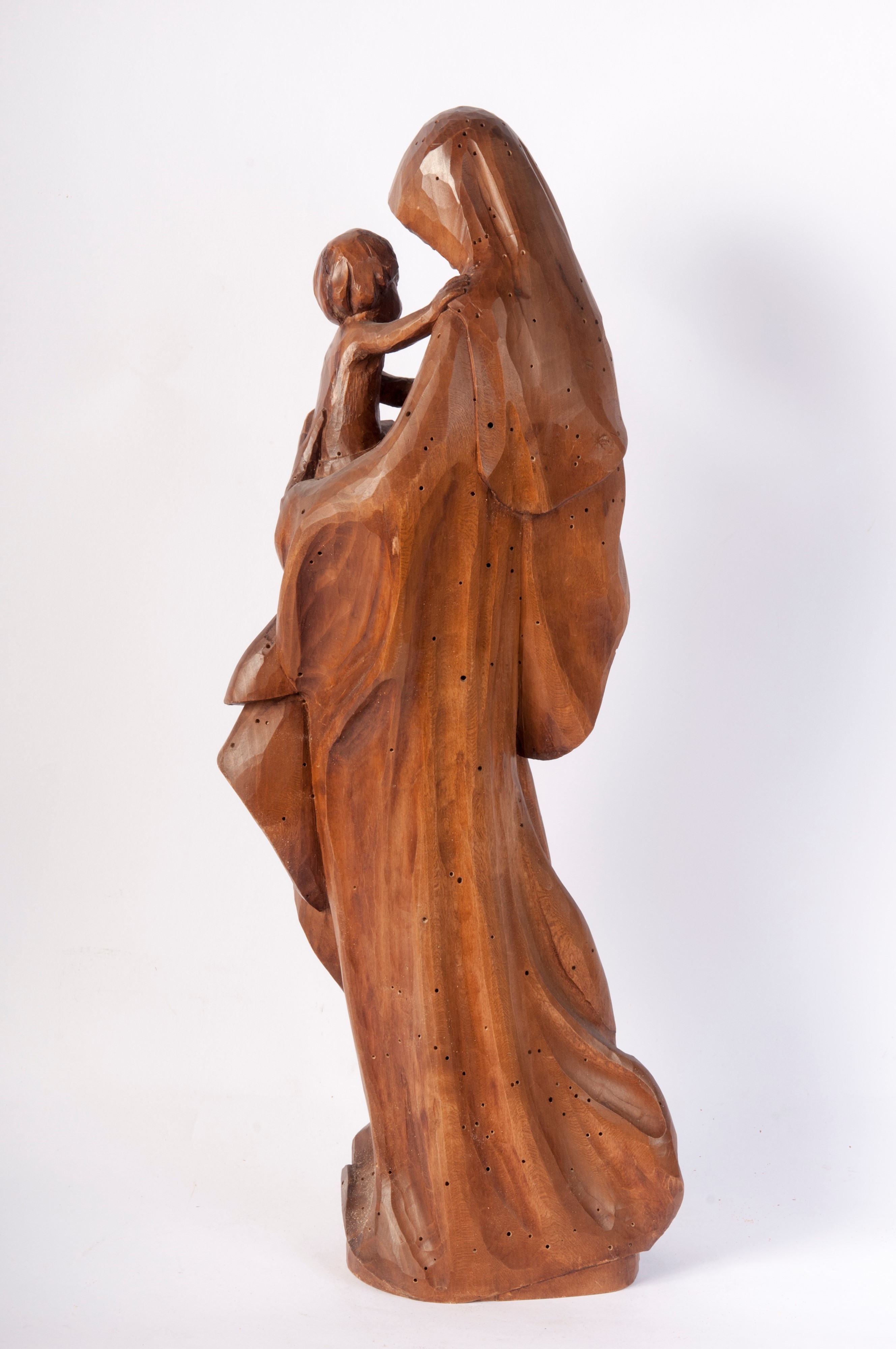 Madonna con Bambino, scultura in legno