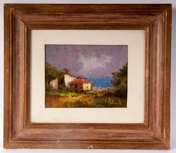 ADOLFO MASTROVITO - Paesaggio con casolare