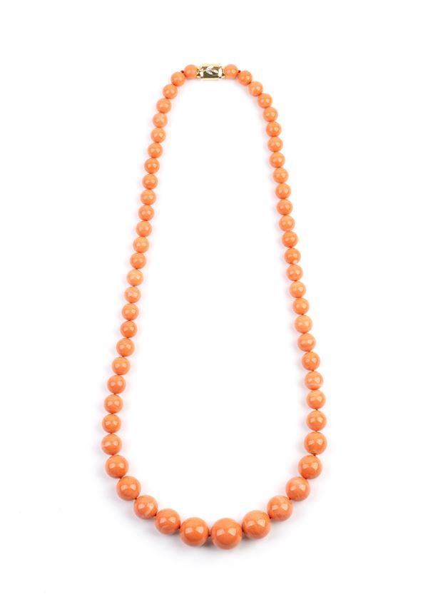 Collana in corallo Cerasuolo 