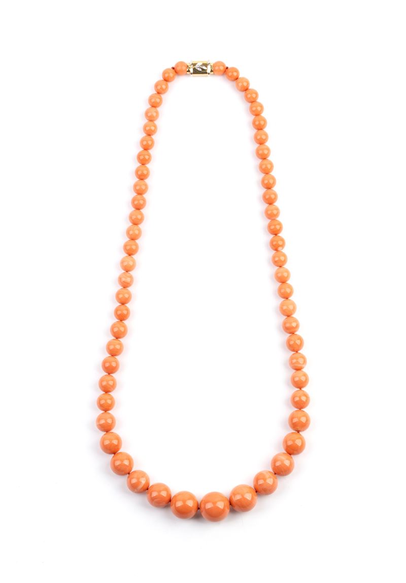 Collana in corallo Cerasuolo