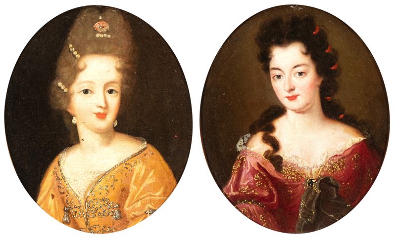 Coppia di ritratti femminili