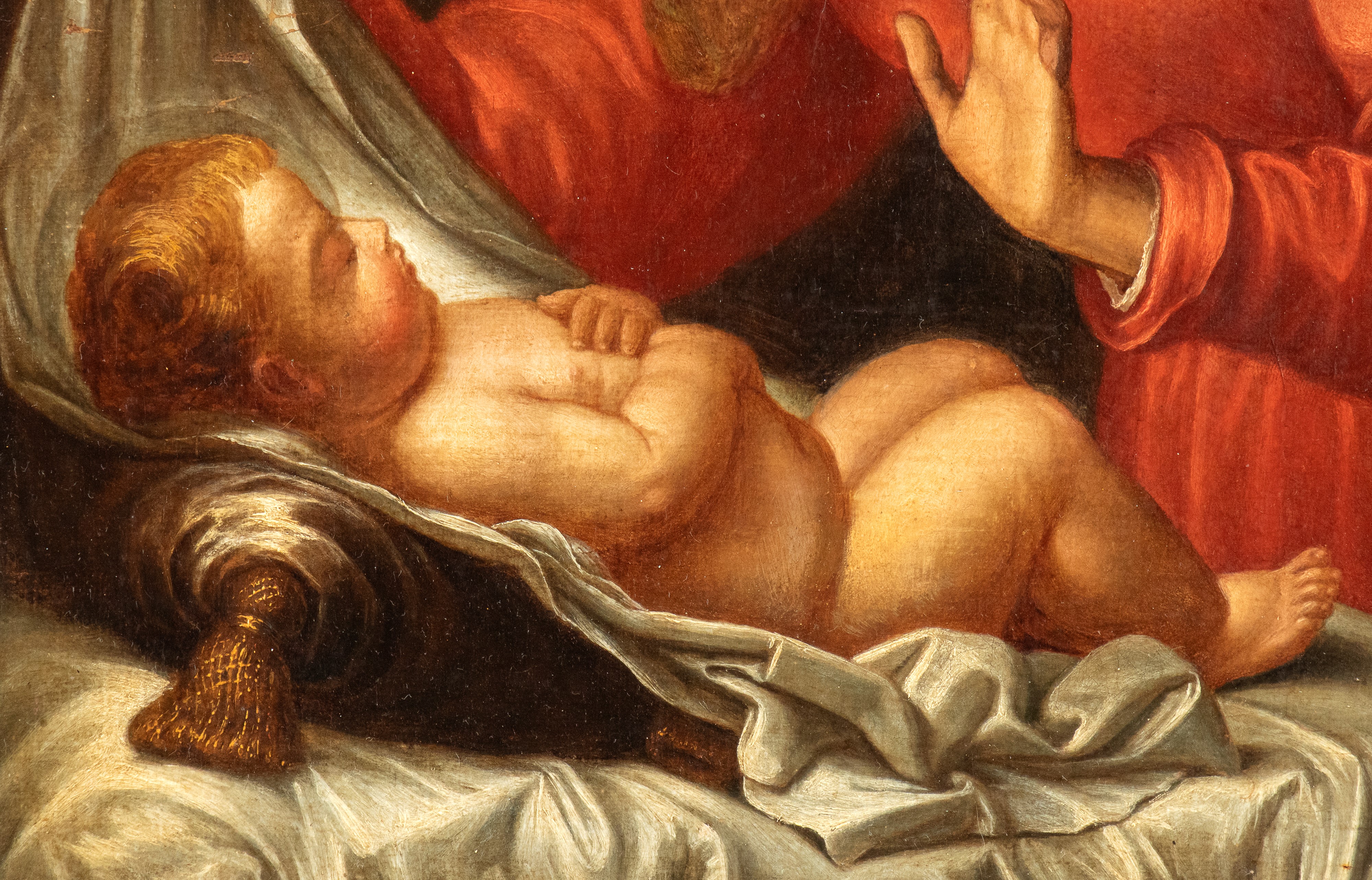 Carlo Dolci - Madonna con il Bambino dormiente, olio su tela