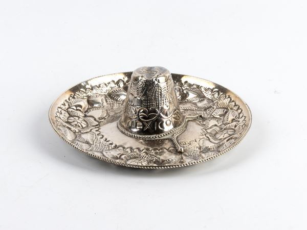 Mexican sterling silver sombrero