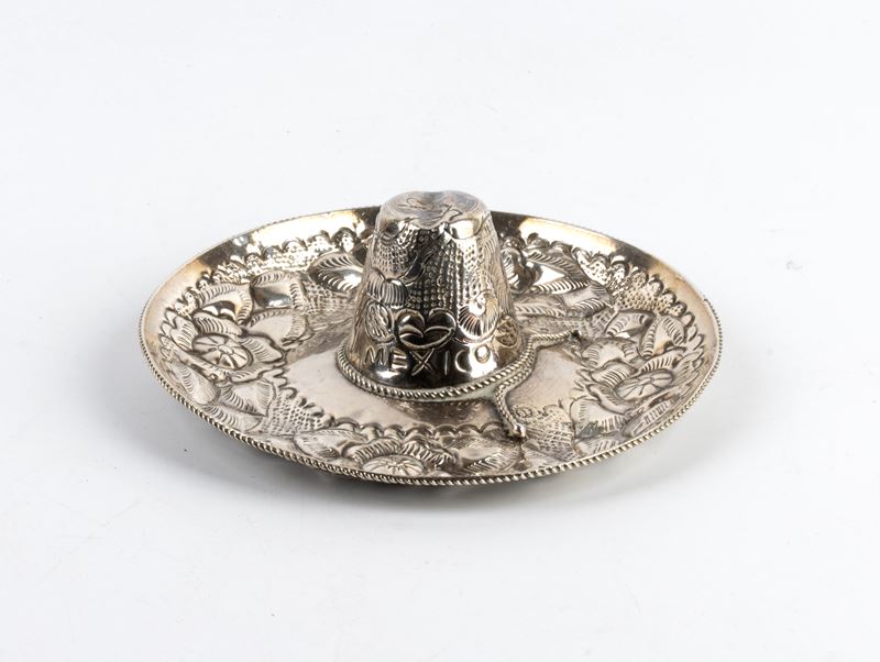 Sombrero messicano, argento 925/1000 punzonato