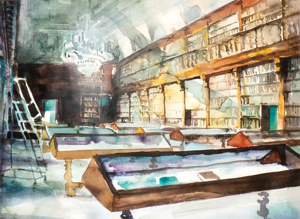 Interno di biblioteca