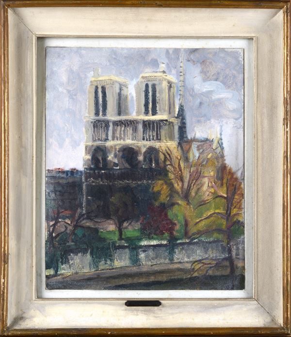 Veduta di Notre Dame a Parigi