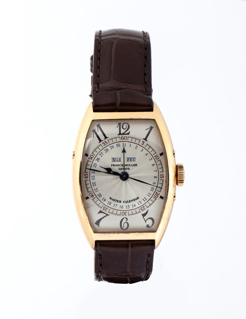 Franck Muller - Master Calendar, orologio da polso con movimento automatico, cassa tonneau e fibb...