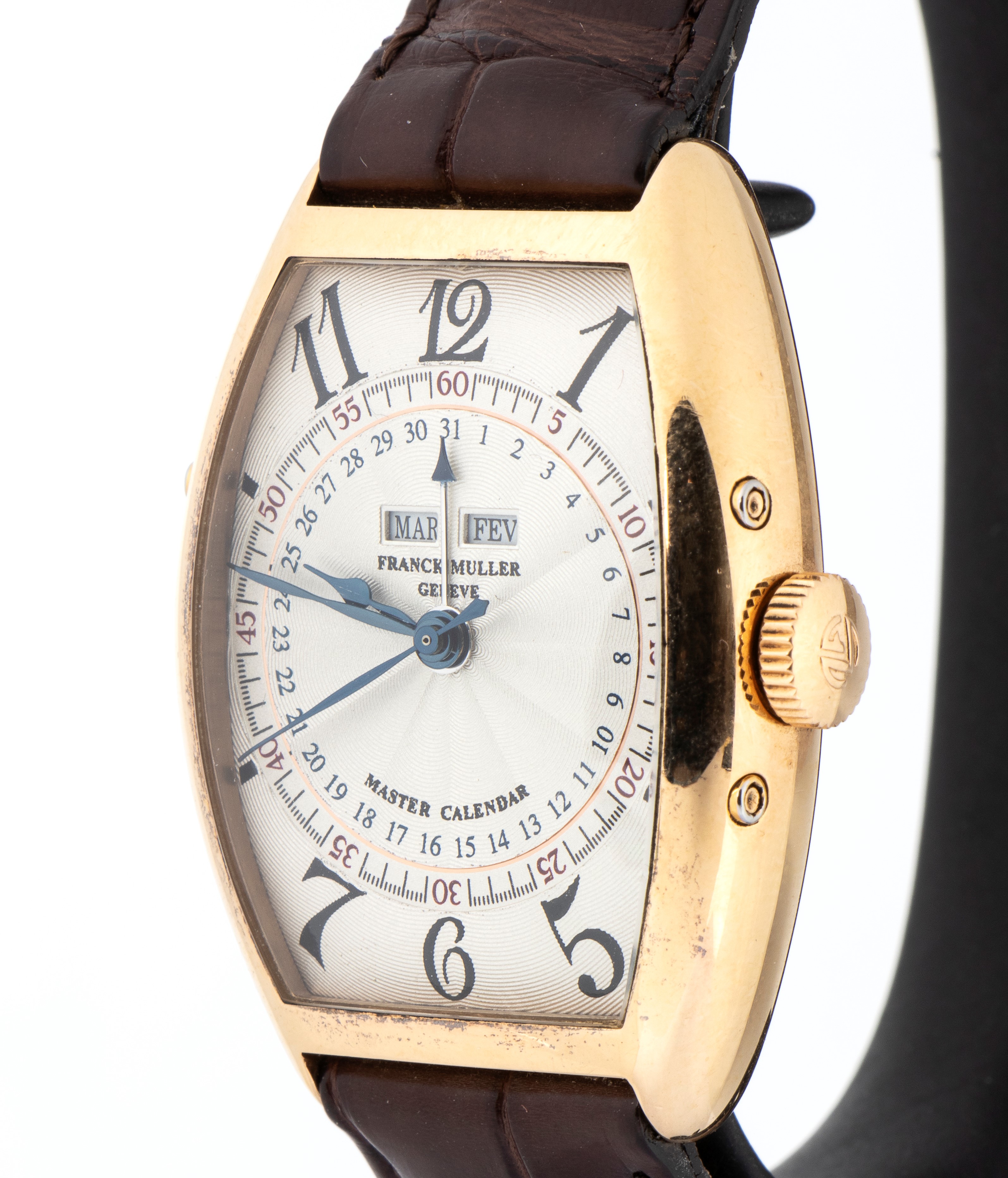 Franck Muller - Master Calendar, orologio da polso con movimento automatico, cassa tonneau e fibb...