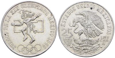 Messico. 25 Pesos 1968. Ag; 22,5gr; Km 479. Spl