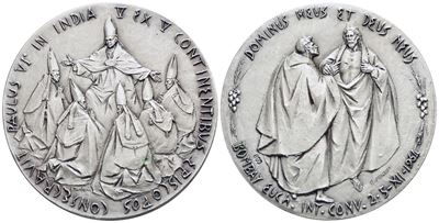 Vaticano. Paolo Vi (1963-1978). Medaglia Viaggio in India 1964. Opus: Manfrini, Senesi. Ag. 44,5m...
