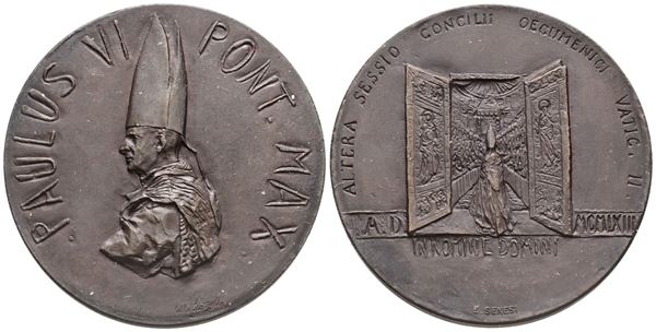 VATICANO. Paolo VI (1963-1978). Medaglia 1963 "Concilio ecumenico Vaticano II" Ae; 44mm. FDC
