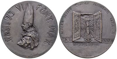 Vaticano. Paolo Vi (1963-1978). Medaglia 1963 "concilio Ecumenico Vaticano II" Ae; 44mm. Fdc