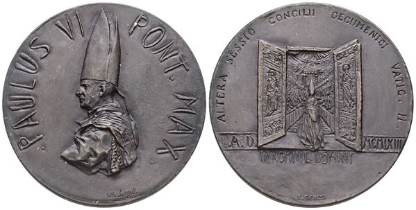 VATICANO. Paolo VI (1963-1978). Medaglia 1963 "Concilio ecumenico Vaticano II" Ae; 44mm. FDC