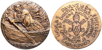 Vaticano. Paolo Vi (1963-1978). Medaglia 1970 "viaggio nelle Filippine" Ae; 45mm. Fdc