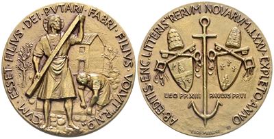 Vaticano. Paolo Vi (1963-1978). Medaglia 1966 "per i 75 Anni dalla Enciclica Rerum Novarum". Ae. ...