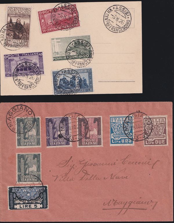Kingdom - Postal History, set of 7 letters with complete series.