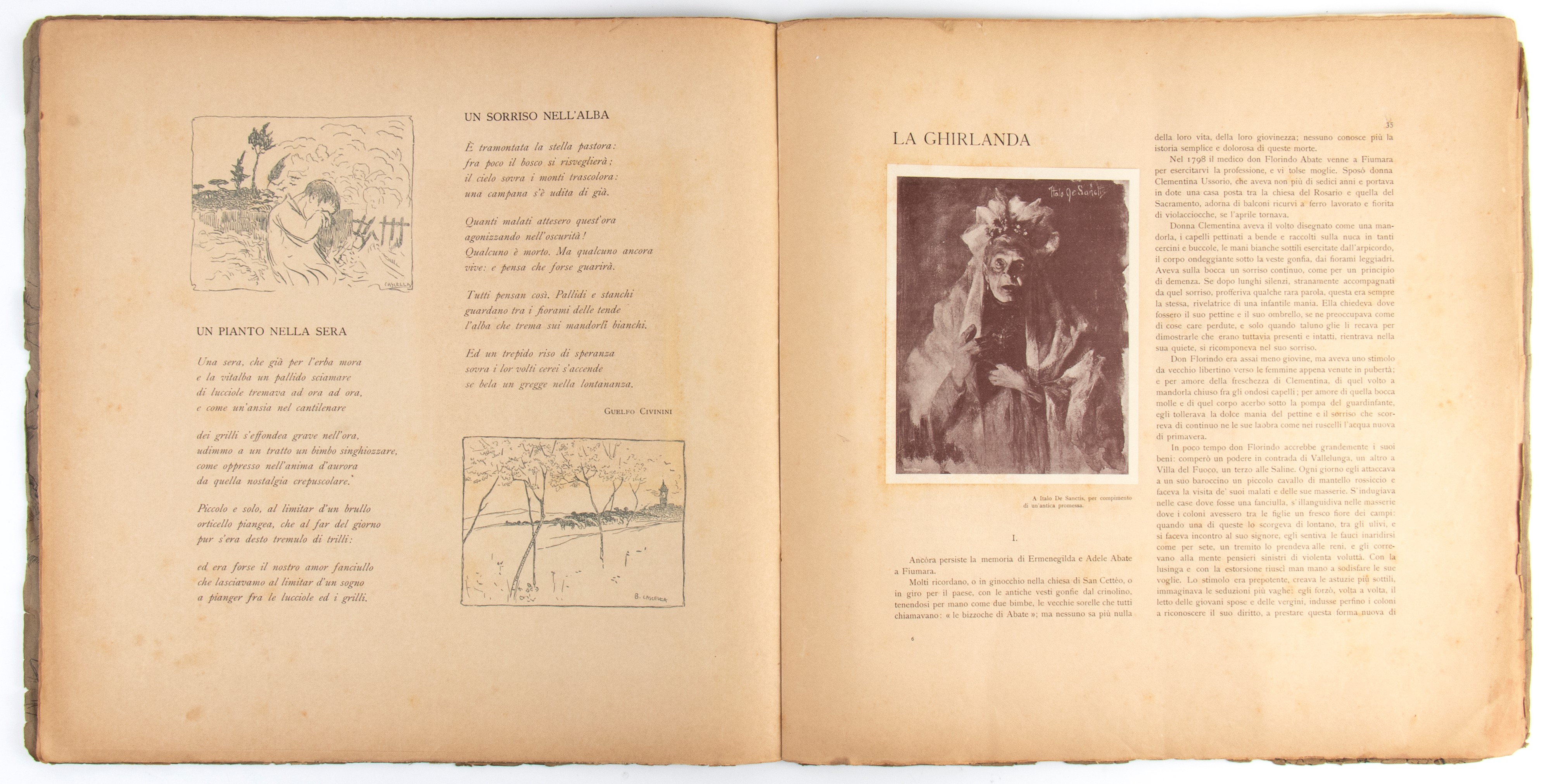 Basilio Cascella - Illustrazione abruzzese. Serie II fascicolo II, incisioni