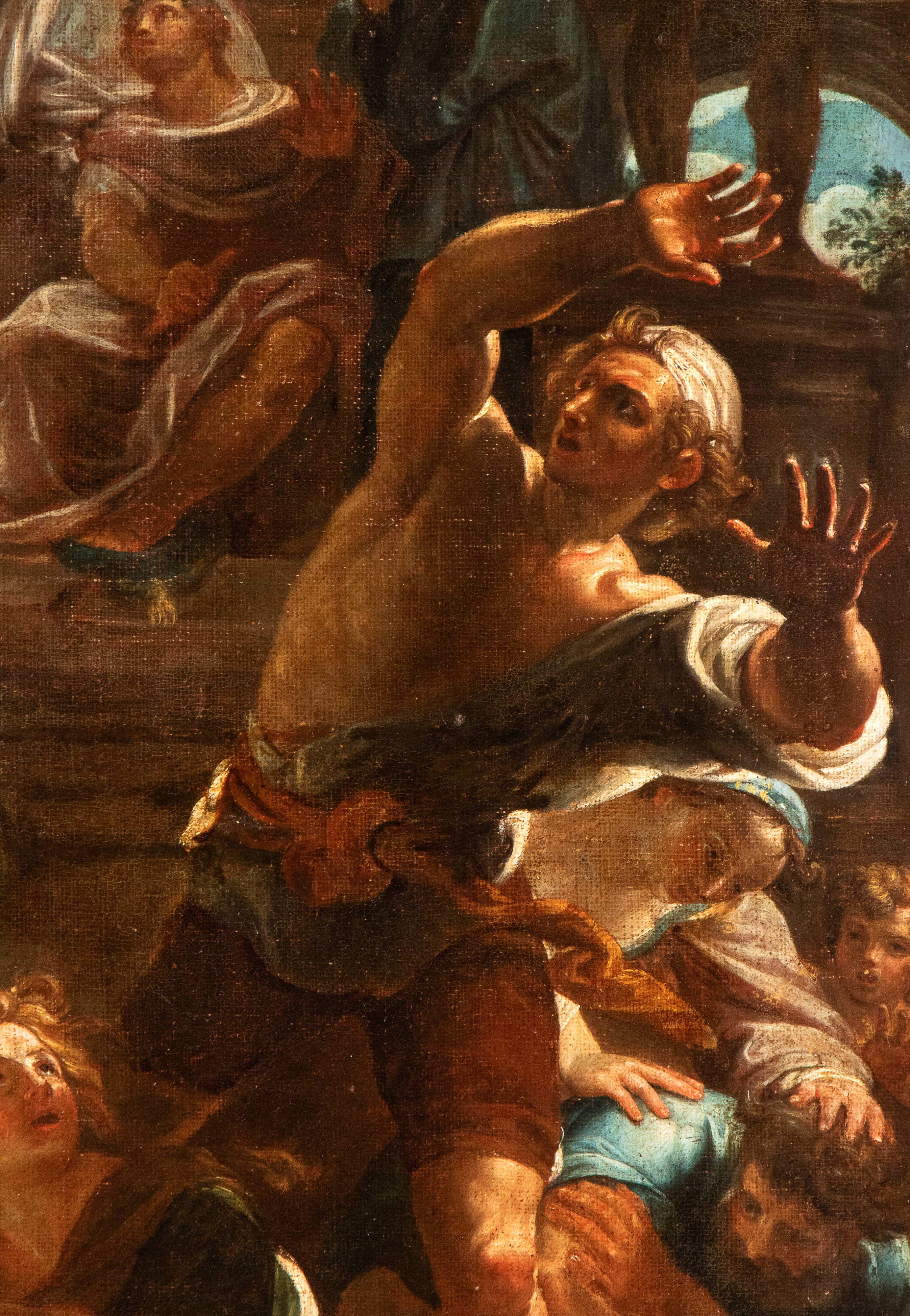 Pompeo Batoni - La caduta di Simon Mago, olio su tela
