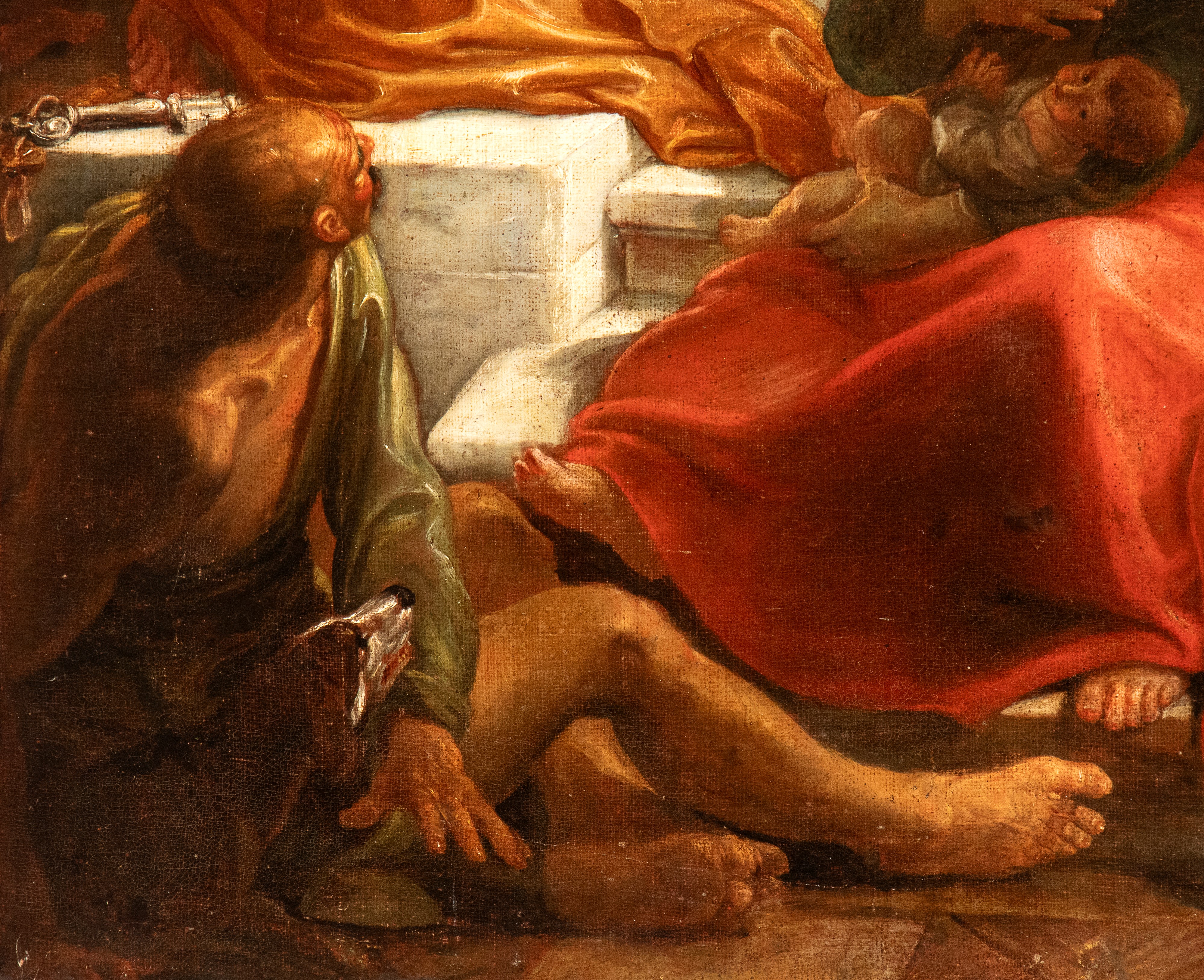 Pompeo Batoni - La caduta di Simon Mago, olio su tela