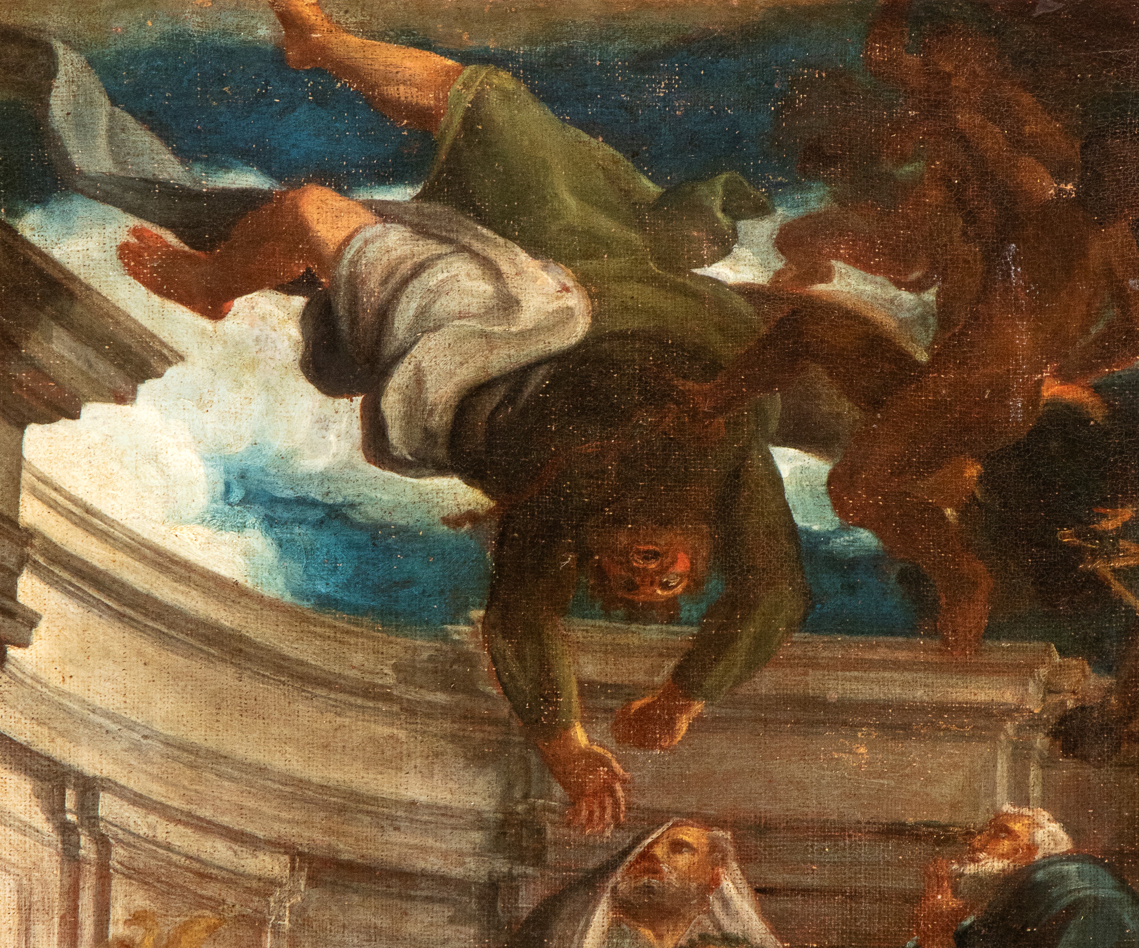 Pompeo Batoni - La caduta di Simon Mago, olio su tela