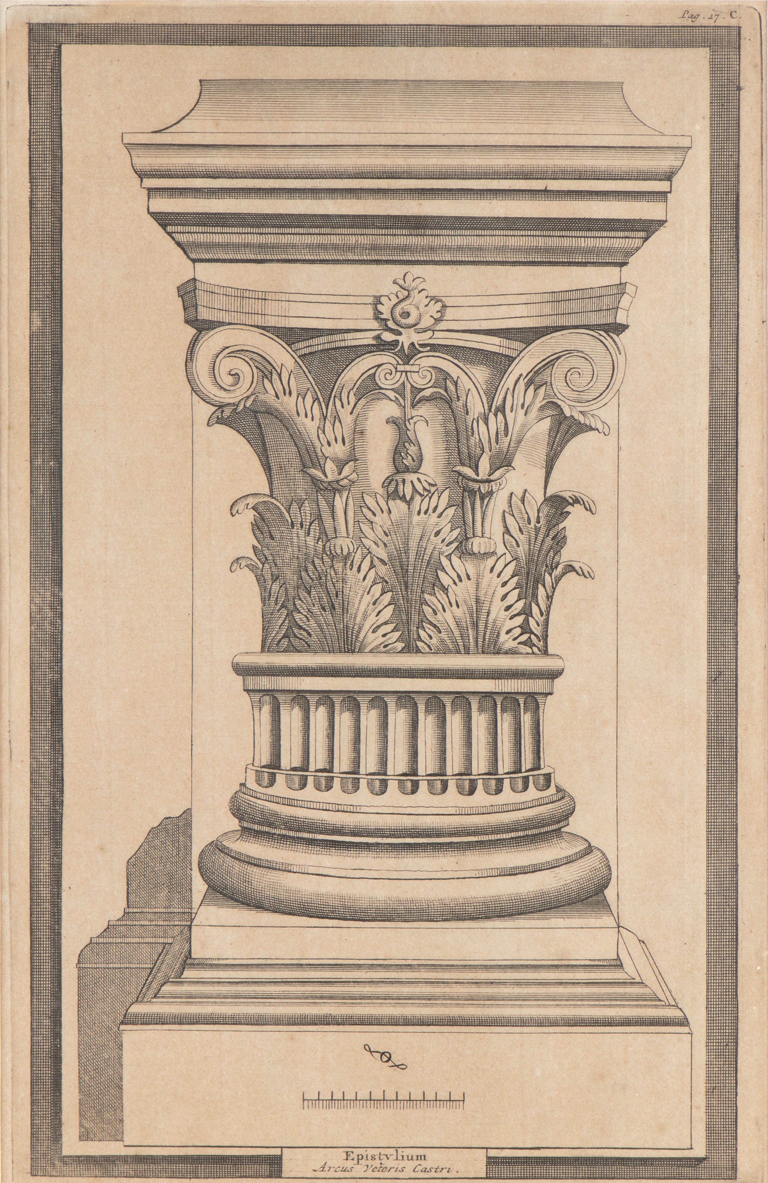 Pieter Van Der Aa - Epistylium ex Arcu Gallieni e Epistylium Arcus Veteris Castri