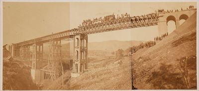Fotografia di Altobelli, Il Ponte di S. Anatolia a Velletri, ca. 1862