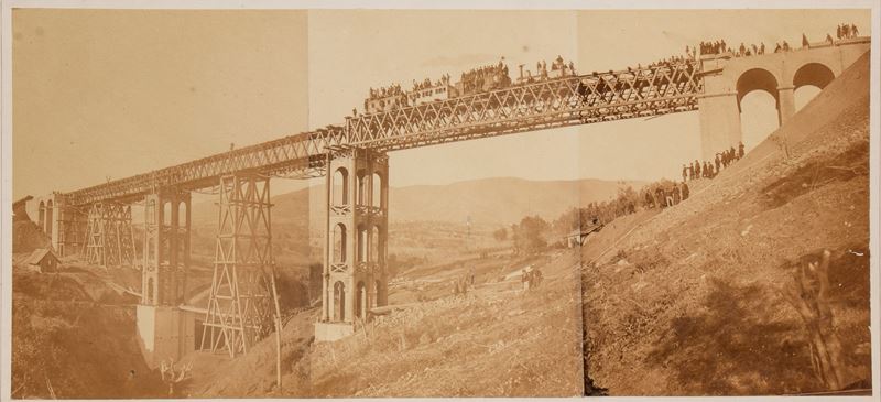 Fotografia di Altobelli, Il Ponte di S. Anatolia a Velletri, ca. 1862