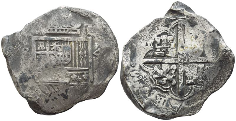 Spagna, Filippo III o Filippo IV, 8 Reales (Ag, 26,81 g; 40,6 mm)