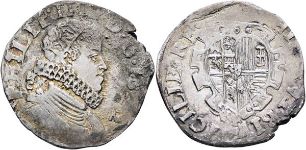 NAPOLI. Regno di Napoli. Filippo IV di Spagna (1621-1665). Tarì da 20 grana 1622; Ag (5,65 g)